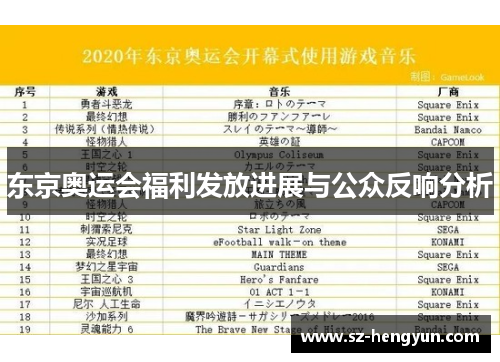 东京奥运会福利发放进展与公众反响分析